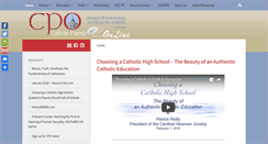 Desktop Screenshot of catholicparents.org