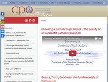 Tablet Screenshot of catholicparents.org